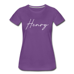 Henry County Cursive Women's T-Shirt - purple