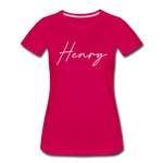 Henry County Cursive Women's T-Shirt - dark pink