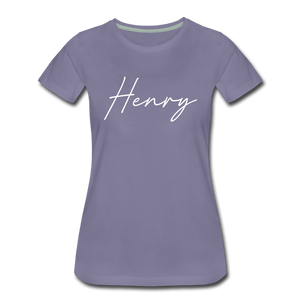 Henry County Cursive Women's T-Shirt - washed violet