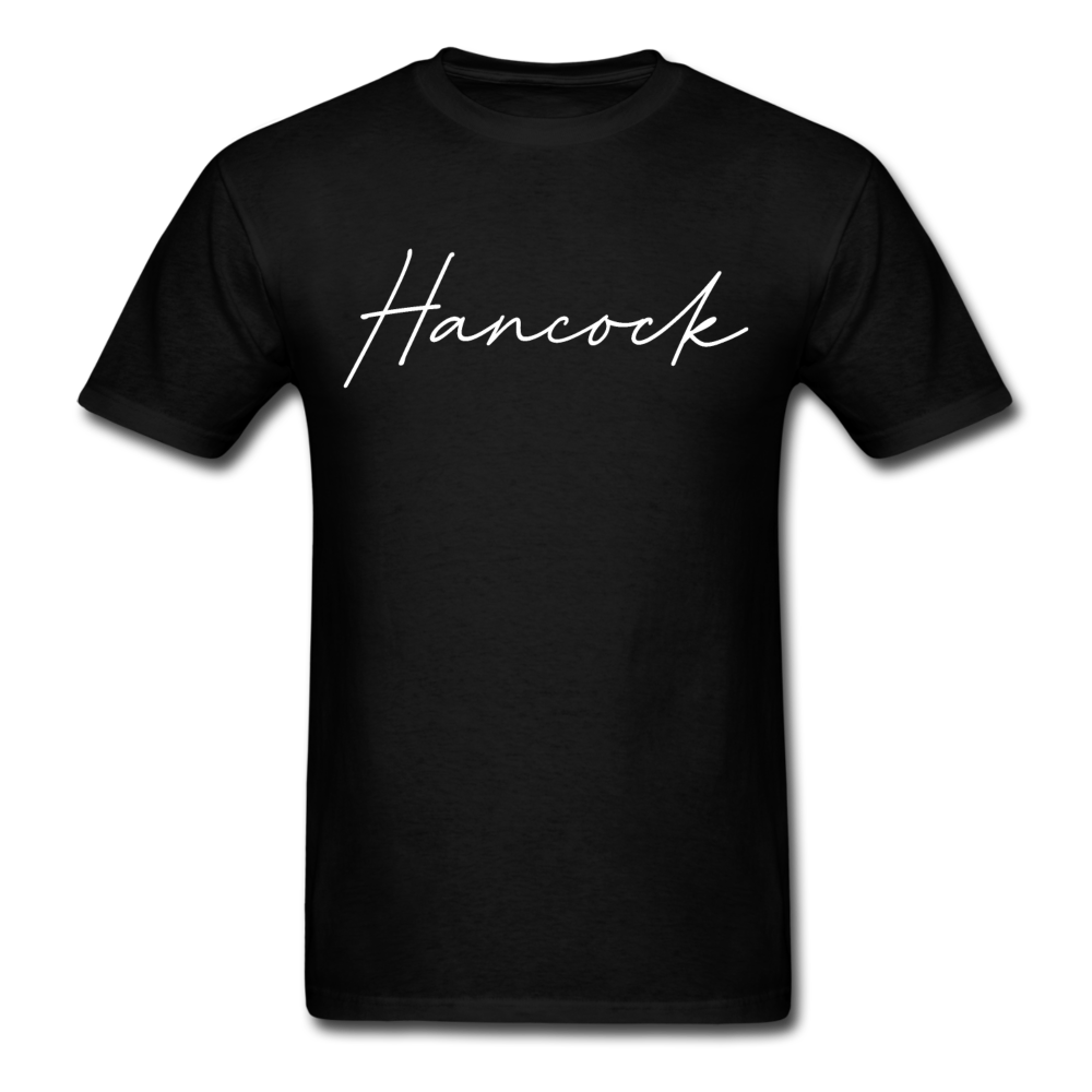 Hancock County Cursive T-Shirt - black