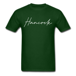 Hancock County Cursive T-Shirt - forest green