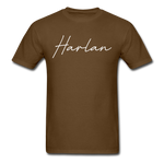 Harlan County Cursive T-Shirt - brown