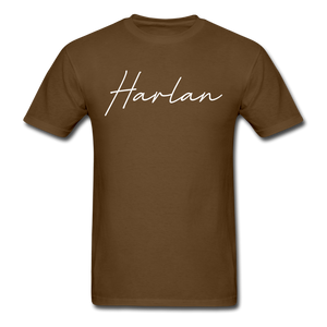 Harlan County Cursive T-Shirt - brown