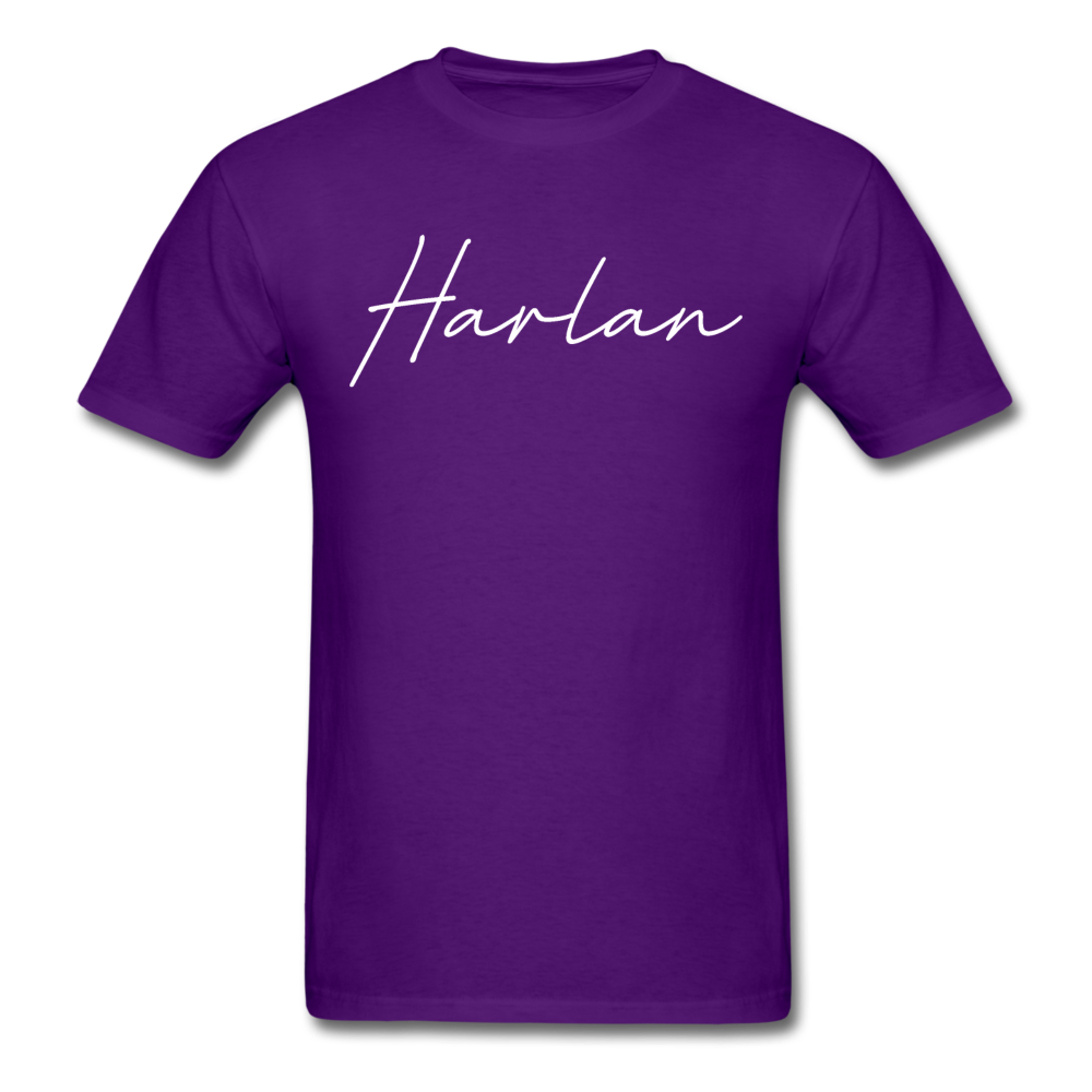 Harlan County Cursive T-Shirt - purple