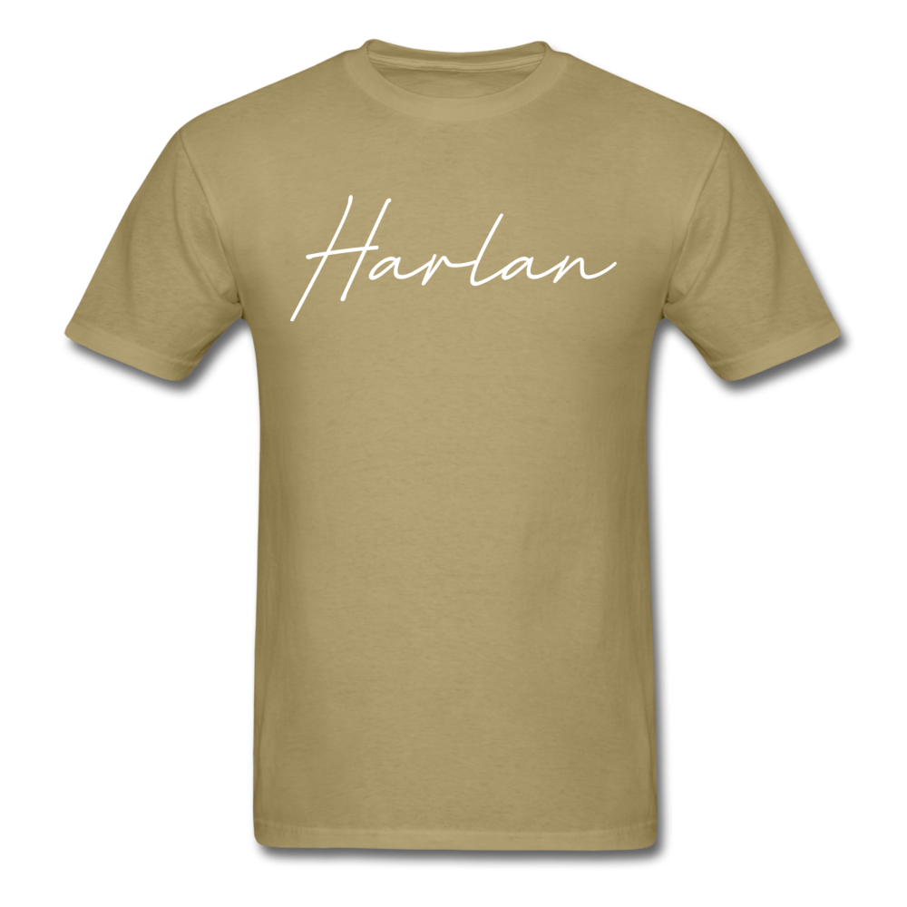 Harlan County Cursive T-Shirt - khaki