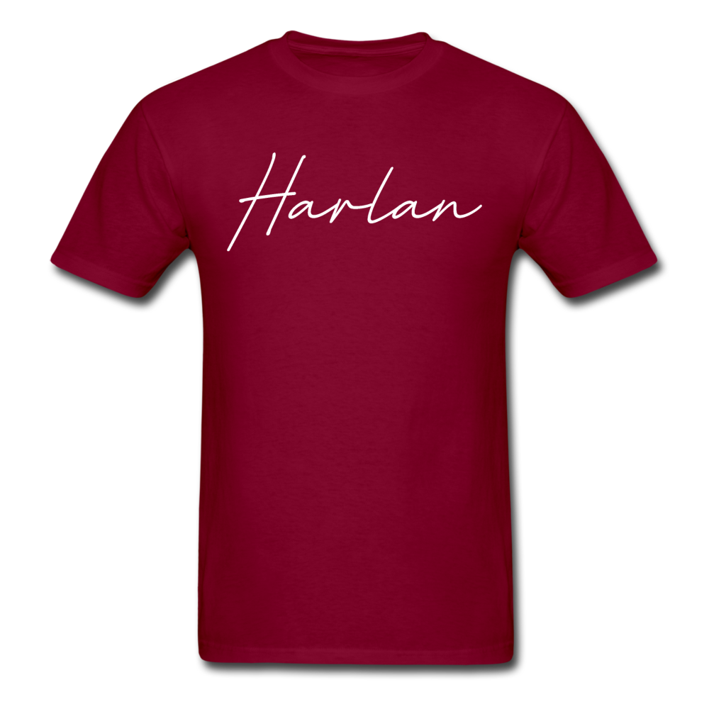 Harlan County Cursive T-Shirt - burgundy