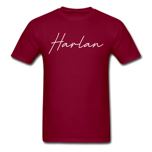 Harlan County Cursive T-Shirt - burgundy