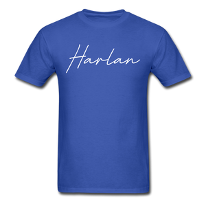 Harlan County Cursive T-Shirt - royal blue