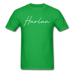 Harlan County Cursive T-Shirt - bright green