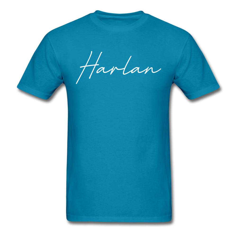 Harlan County Cursive T-Shirt - turquoise