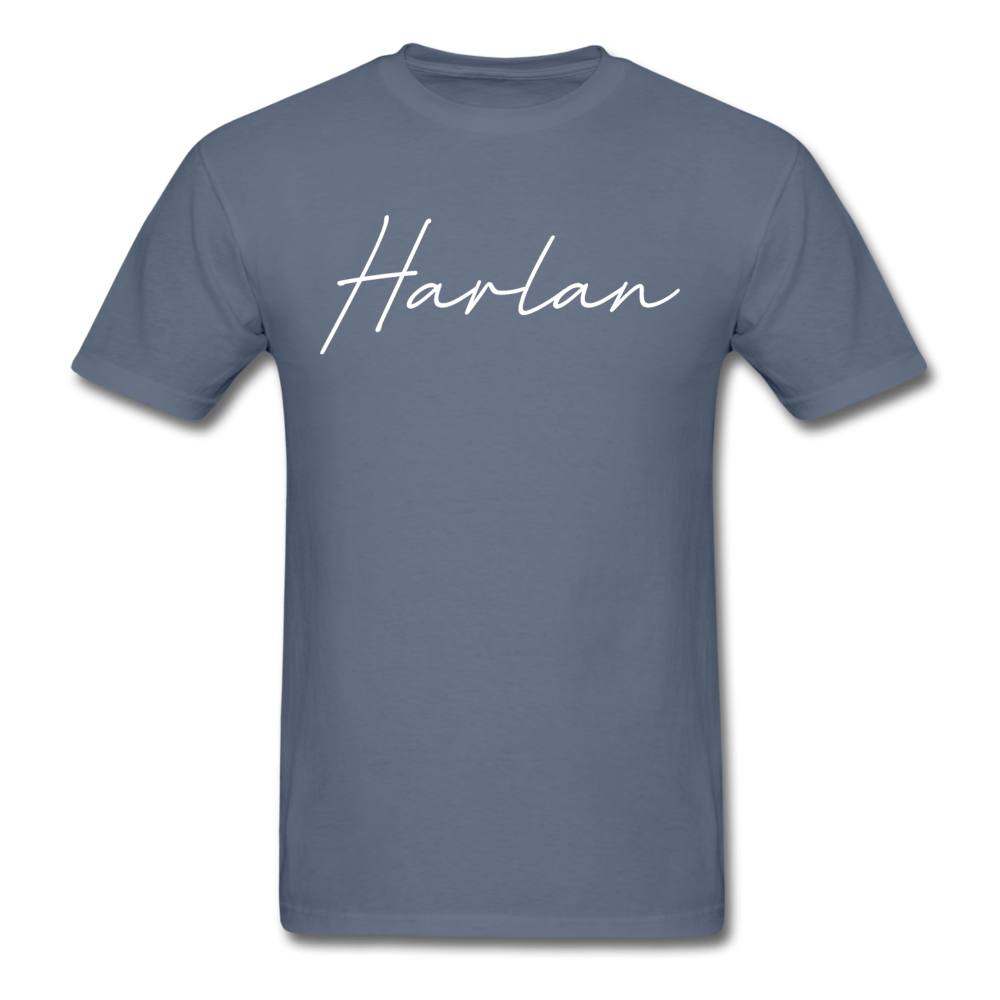 Harlan County Cursive T-Shirt - denim