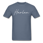 Harlan County Cursive T-Shirt - denim