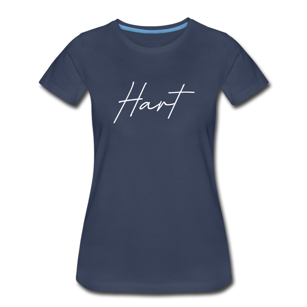 Hart County Cursive Women's T-Shirt - navy