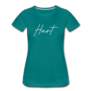 Hart County Cursive Women's T-Shirt - teal