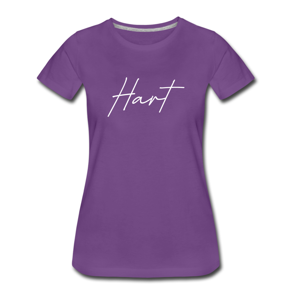 Hart County Cursive Women's T-Shirt - purple