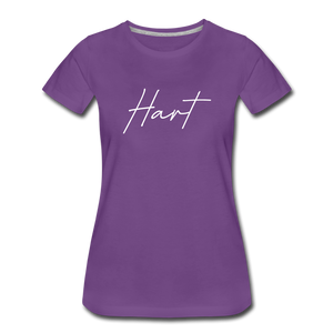 Hart County Cursive Women's T-Shirt - purple