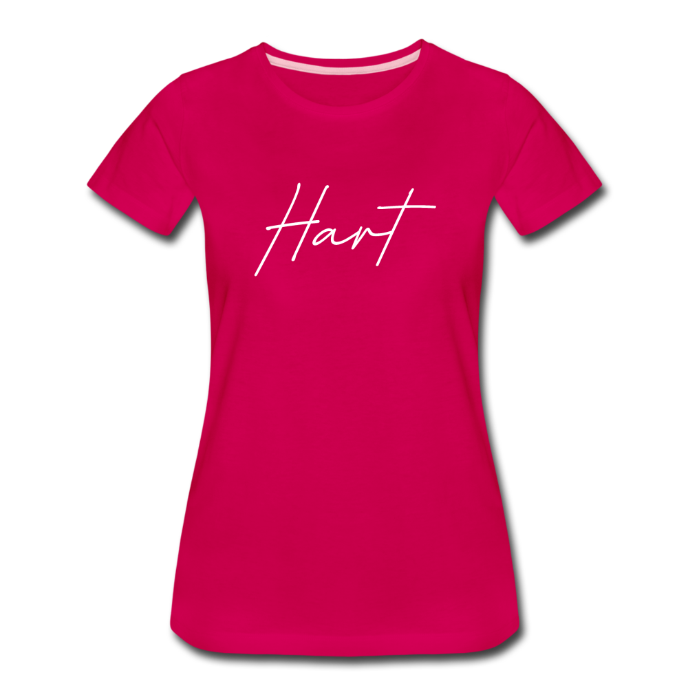 Hart County Cursive Women's T-Shirt - dark pink