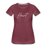 Hart County Cursive Women's T-Shirt - heather burgundy