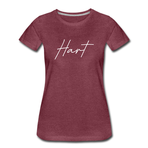 Hart County Cursive Women's T-Shirt - heather burgundy