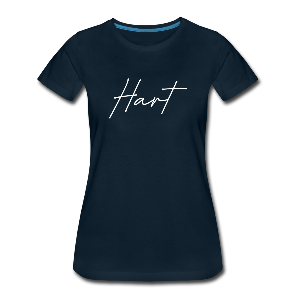 Hart County Cursive Women's T-Shirt - deep navy