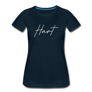 Hart County Cursive Women's T-Shirt - deep navy