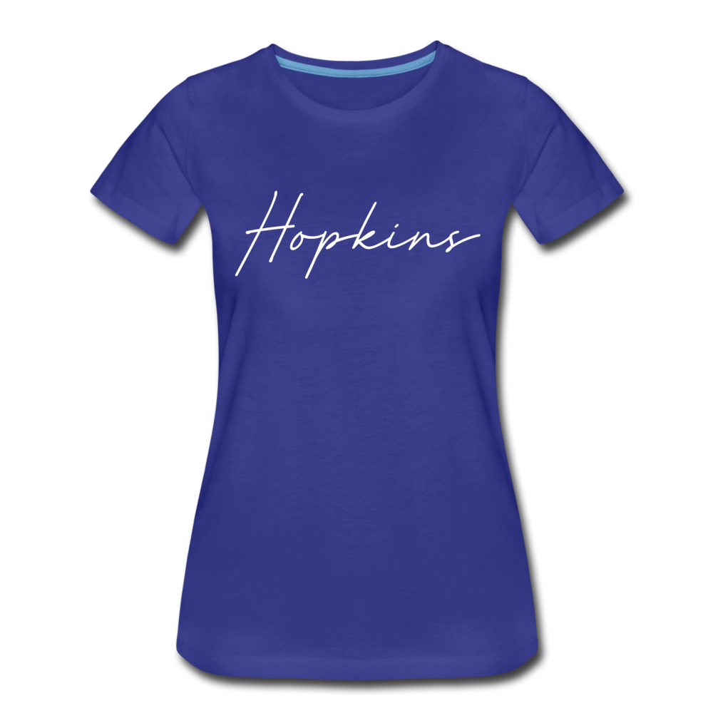 Hopkins County Cursive Women's T-Shirt - royal blue