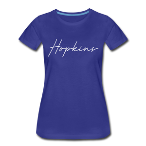 Hopkins County Cursive Women's T-Shirt - royal blue