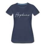 Hopkins County Cursive Women's T-Shirt - navy