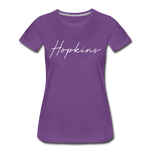 Hopkins County Cursive Women's T-Shirt - purple