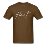 Hart County Cursive T-Shirt - brown