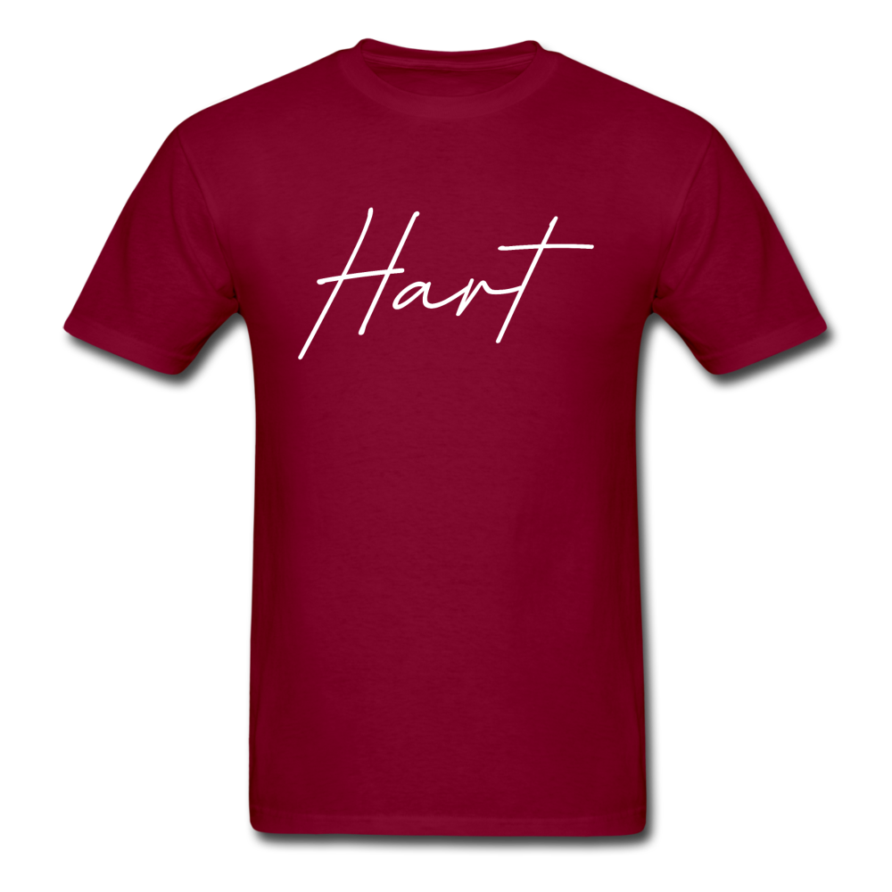 Hart County Cursive T-Shirt - burgundy