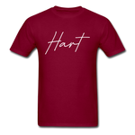 Hart County Cursive T-Shirt - burgundy