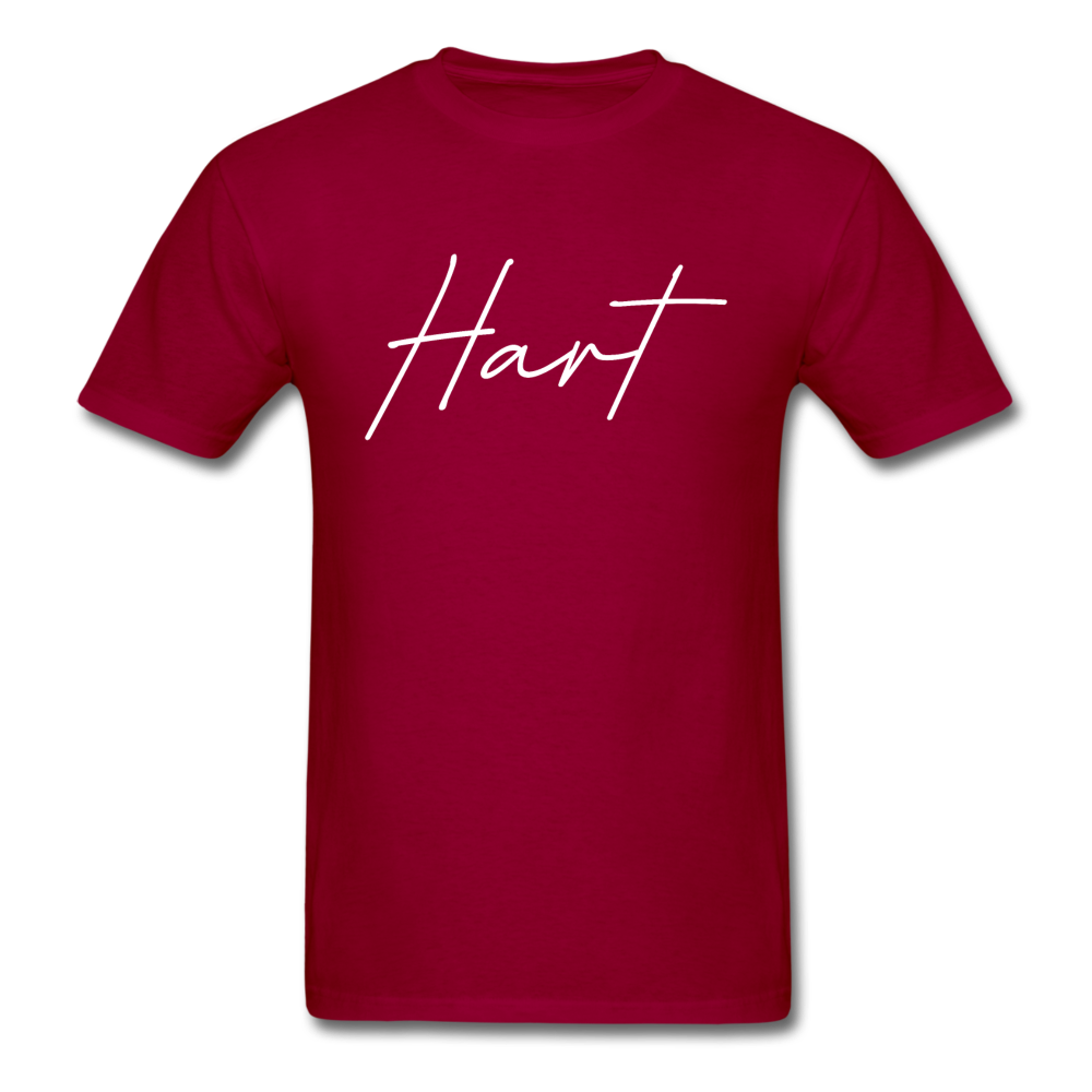 Hart County Cursive T-Shirt - dark red