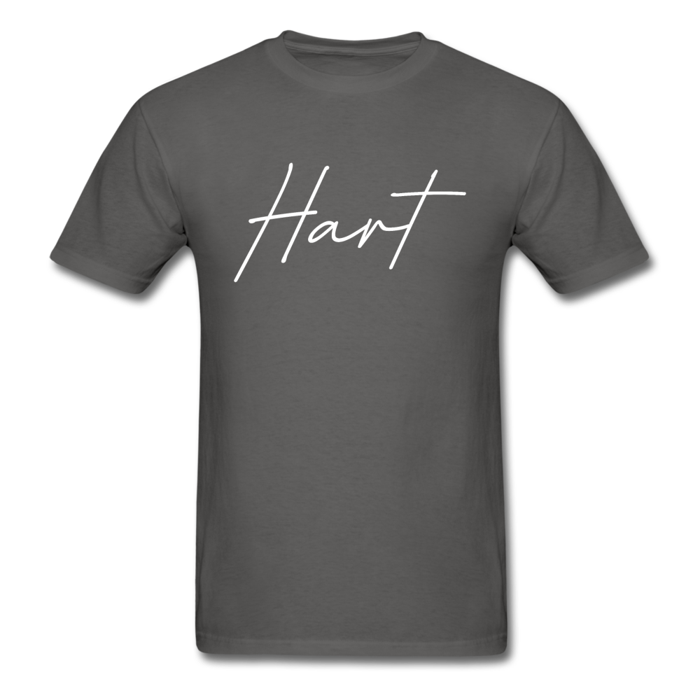 Hart County Cursive T-Shirt - charcoal