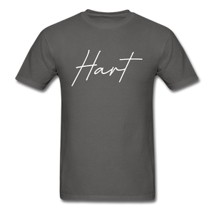 Hart County Cursive T-Shirt - charcoal