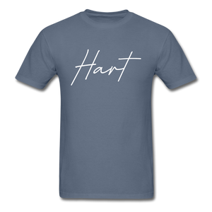 Hart County Cursive T-Shirt - denim