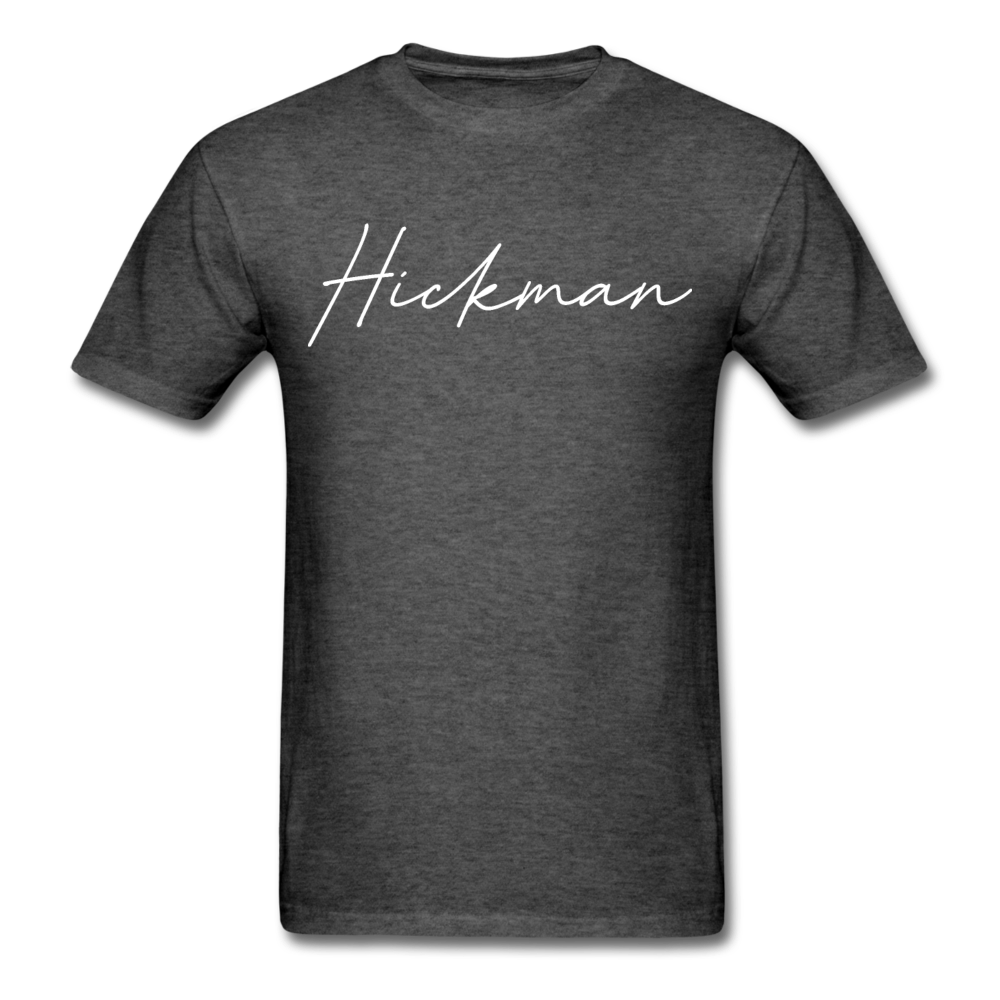 Hickman County Cursive T-Shirt - heather black
