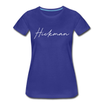 Hickman County Cursive Women's T-Shirt - royal blue