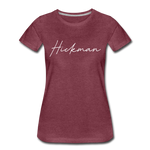 Hickman County Cursive Women's T-Shirt - heather burgundy