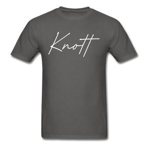 Knott County Cursive T-Shirt - charcoal