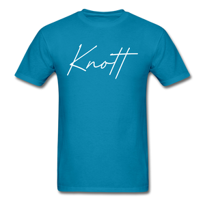 Knott County Cursive T-Shirt - turquoise
