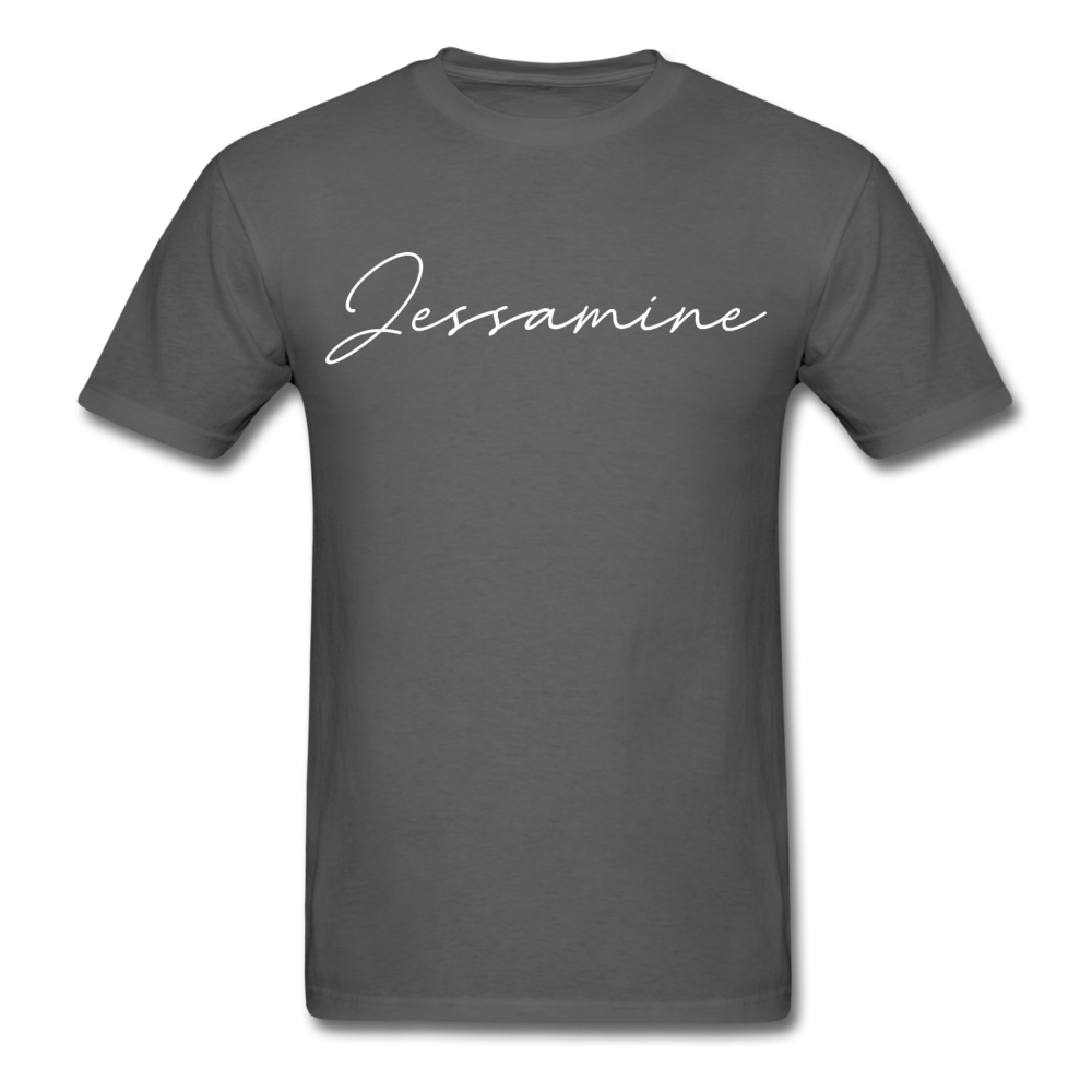Jessamine County Cursive T-Shirt - charcoal
