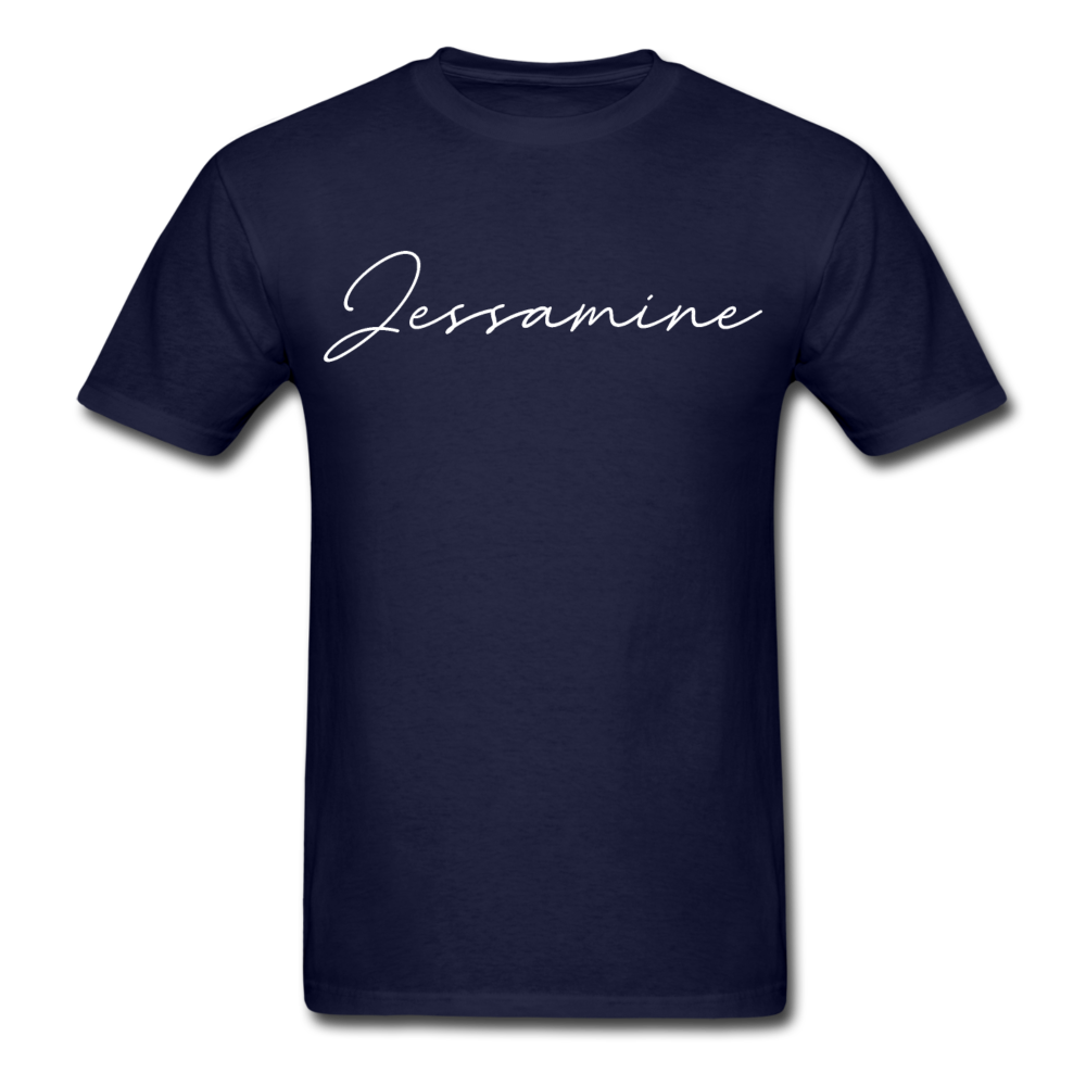 Jessamine County Cursive T-Shirt - navy