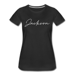 Jackson County Cursive Women's T-Shirt - black