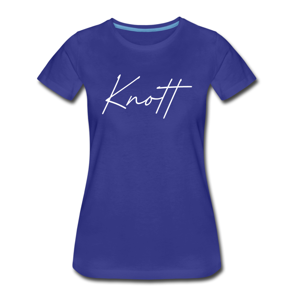 Knott County Cursive Women's T-Shirt - royal blue