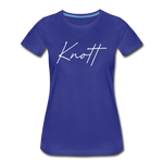 Knott County Cursive Women's T-Shirt - royal blue