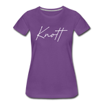 Knott County Cursive Women's T-Shirt - purple