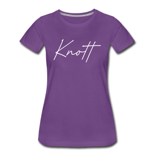 Knott County Cursive Women's T-Shirt - purple