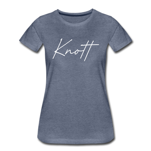 Knott County Cursive Women's T-Shirt - heather blue