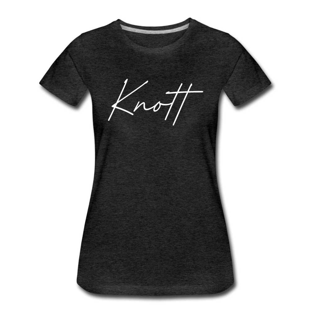 Knott County Cursive Women's T-Shirt - charcoal gray